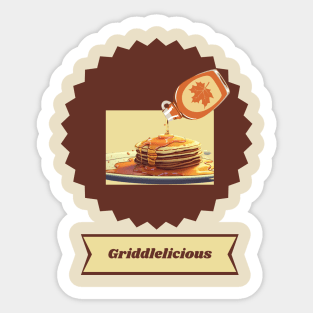 Griddlelicious Brown Sticker